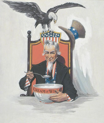 Preparedness Advertisement, Cream of Wheat, 1917 by Galen Joseph Perrett - Auction record, sale price, and art valuation. Compare with similar artists and explore comparable artworks.
