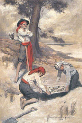 Buried Treasure Advertisement, Cream of Wheat, 1909