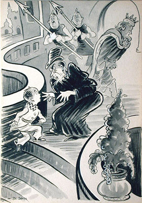 Sample artwork by Theodor Seuss (Dr Seuss) Geisel (1904 - 1991), known for children's book illustration - View similar artists and auction records