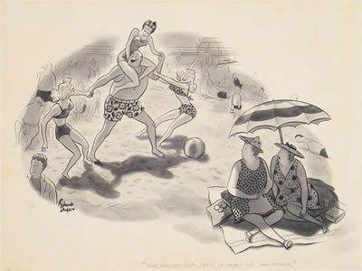 "Some men just can't seem to grom old gracefully." Cartoon, New Yorker;