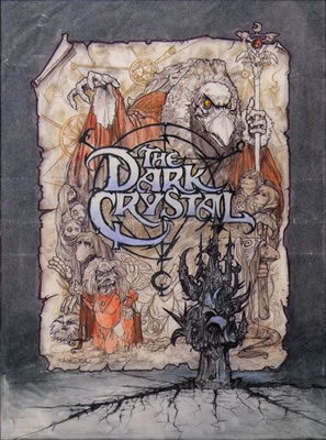 Movie poster final sketch: The Dark Crystal, Jim Henson, Frank Oz, 1983