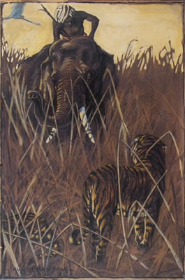 Illustration: "The Tiger God"