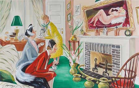 Sample artwork by Dorothy McKay (20th century), known for illustrator-magazine - View similar artists and auction records