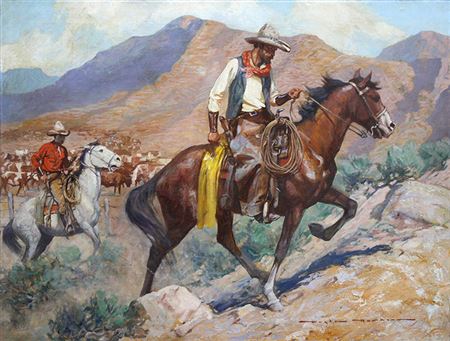 Cattle-herding cowboys