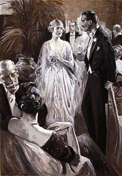 Young Woman Surpised by a Man