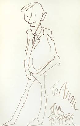 Portrait of Jules Feiffer: Self-portrait