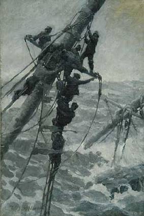 Men on Rigging of Ship by William James Aylward - Auction record, sale price, and art valuation. Compare with similar artists and explore comparable artworks.