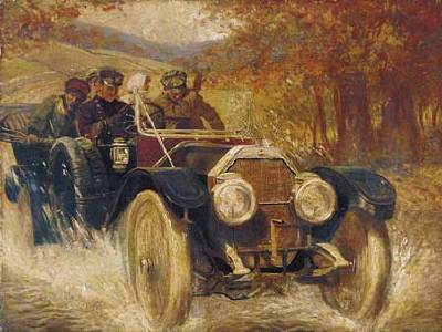 Motoring Through a Soggy Autumnal Landscape by George Fort Gibbs - Auction record, sale price, and art valuation. Compare with similar artists and explore comparable artworks.