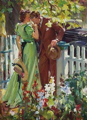 Man Kissing Woman's Hand