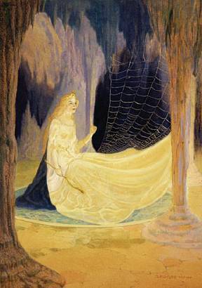 Seated Woman in Cave