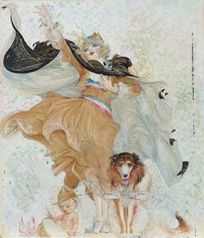 Sample artwork by Nell Brinkley (1886 - 1944), known for figure and genre cartooning and illustration - View similar artists and auction records