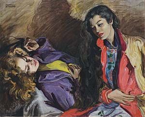 Sample artwork by Martha (Reusswig) Sawyers (1902 - 1988), known for illustration, figures of many countries, genre painting - View similar artists and auction records