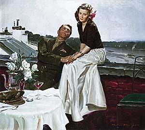 Couple at European Rooftop