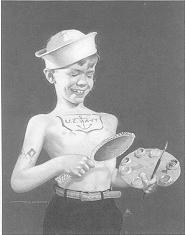 Boy in sailor hat by John Damron - Auction record, sale price, and art valuation. Compare with similar artists and explore comparable artworks.