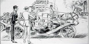 Two men at automobile by Wallace Morgan - Auction record, sale price, and art valuation. Compare with similar artists and explore comparable artworks.
