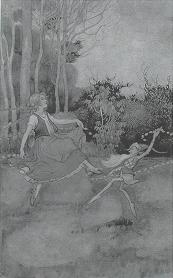 Girl dancing with elf