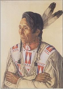 Seated Indian man with arms