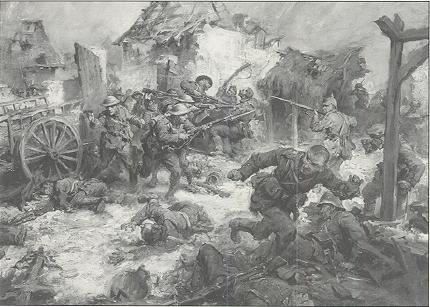 American soldiers storming