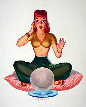 Red-Headed Fortune-Teller by John Sidrone - Auction record, sale price, and art valuation. Compare with similar artists and explore comparable artworks.