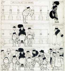 Woman Attracts a Crowd