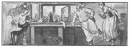 Boy reading to dismay of kitchen by George Van Werveke - Auction record, sale price, and art valuation. Compare with similar artists and explore comparable artworks.