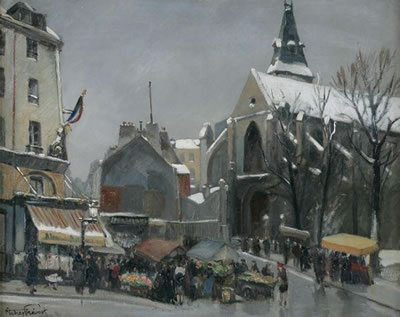 Paris, place Mouffetard by Fernand Andrey-Prevost - Auction record, sale price, and art valuation. Compare with similar artists and explore comparable artworks.
