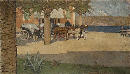 "Riviera" by Giuseppe Novello - Auction record, sale price, and art valuation. Compare with similar artists and explore comparable artworks.