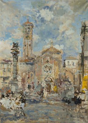Sample artwork by Luigi Mantovani (1880 - 1957), known for painting - View similar artists and auction records