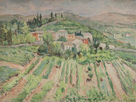 Colline di Costermano by Mario Vellani Marchi - Auction record, sale price, and art valuation. Compare with similar artists and explore comparable artworks.