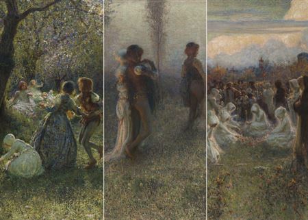 Sample artwork by Andrea Tavernier (1858 - 1932), known for landscape painting - View similar artists and auction records