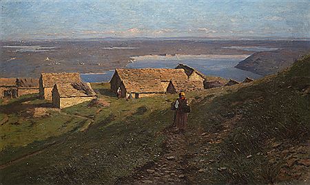 Veduta dei laghi di Avignana