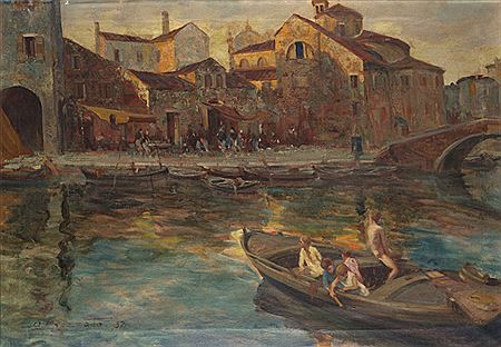 Giovani bagnanti a Chioggia 1937