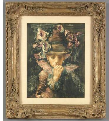 Women in Flowered Hat by Conger A Metcalf - Auction record, sale price, and art valuation. Compare with similar artists and explore comparable artworks.