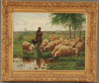 A Shepherd Watering His Sheep by Franz de Beul - Auction record, sale price, and art valuation. Compare with similar artists and explore comparable artworks.