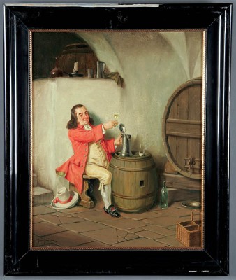 Tasting Wine (a pair of paintings) by Hans Fenger - Auction record, sale price, and art valuation. Compare with similar artists and explore comparable artworks.