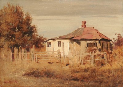 A Dacha in a Summer Landscape