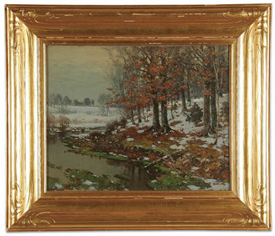 Winter Twilight - Clear Creek, Richmond, Indiana - 1915