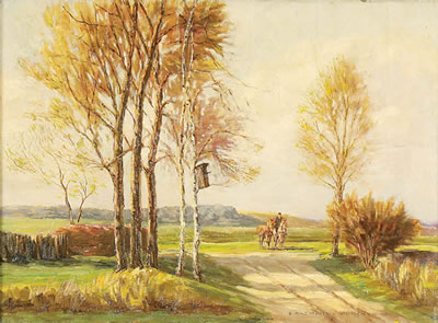 Horseback Rider on Road by Ernst Haymann - Auction record, sale price, and art valuation. Compare with similar artists and explore comparable artworks.