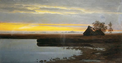 Dusk Landscape on the Marsh--1908