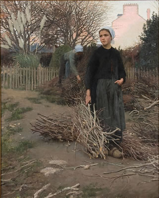 Gathering Wood - Concarneau - 1883
