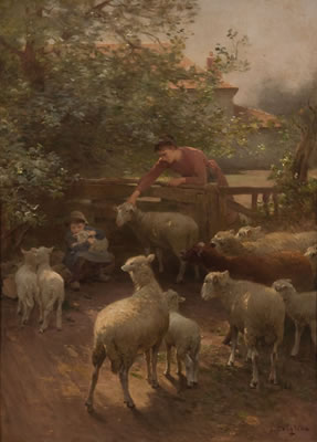 The Young Shepherdess by Luigi Chialiva - Auction record, sale price, and art valuation. Compare with similar artists and explore comparable artworks.