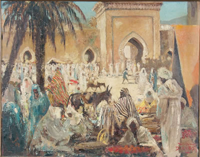 Arabian Market Scene