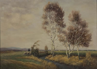 Shepherd in an Impressionistic Landscape by Ernst Haymann - Auction record, sale price, and art valuation. Compare with similar artists and explore comparable artworks.