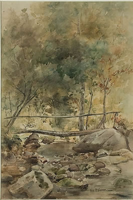 Footbridge over Stream