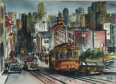 Trolley Scene San Francisco