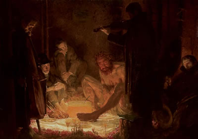 Nocturnal Forest Feast with Rubezahl and Musicians--1910