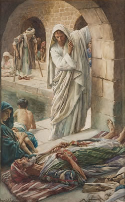 Christ at the Pool of Bethesda by Harold Copping - Auction record, sale price, and art valuation. Compare with similar artists and explore comparable artworks.