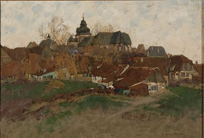 Springtime Villagescape
