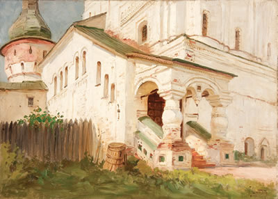 Entrance to the Church of Saint John the Theologian, in the Kremilin, Rostov Velikiy - circa 1903