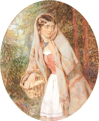 A Young Woman with a Basket of Eggs - 1863